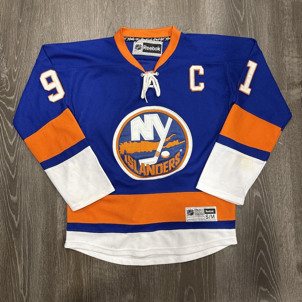 John Tavares New York Islanders Reebok NHL Jersey Youth S/M Blue Orange #91